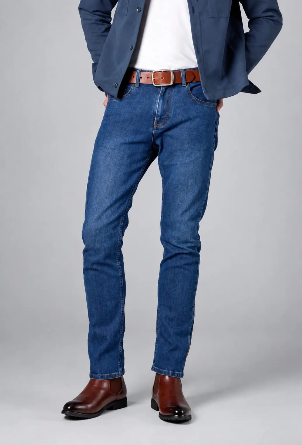 Jack Russel - Heren Jeans - Klassik J-1128/LB Slim fit Lichtblauw