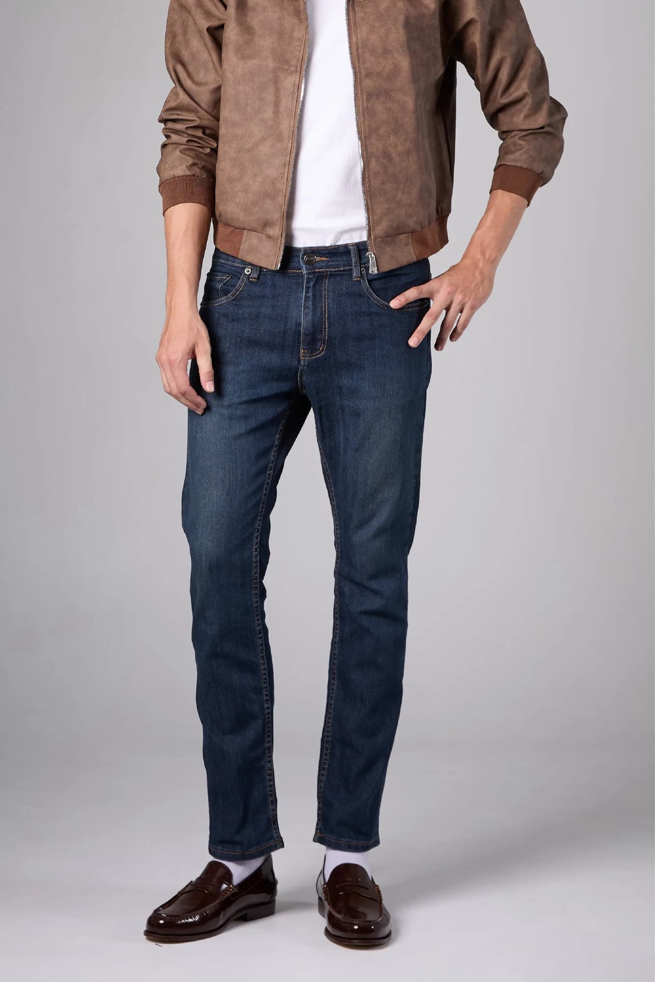 Jack Russel - Men Jeans - Klassik J-1135 Slim Fit Deep Blue