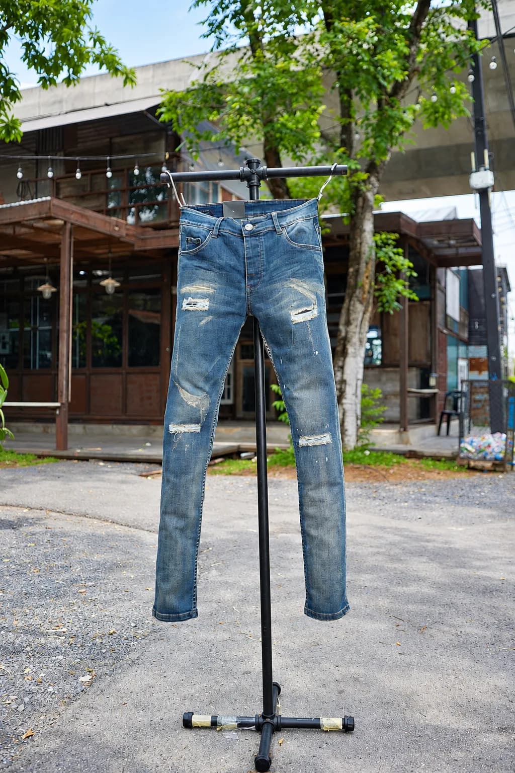 Jack Russel - Heren Jeans - Handwerk J-555R Skinny fit Paint Rusted Fade