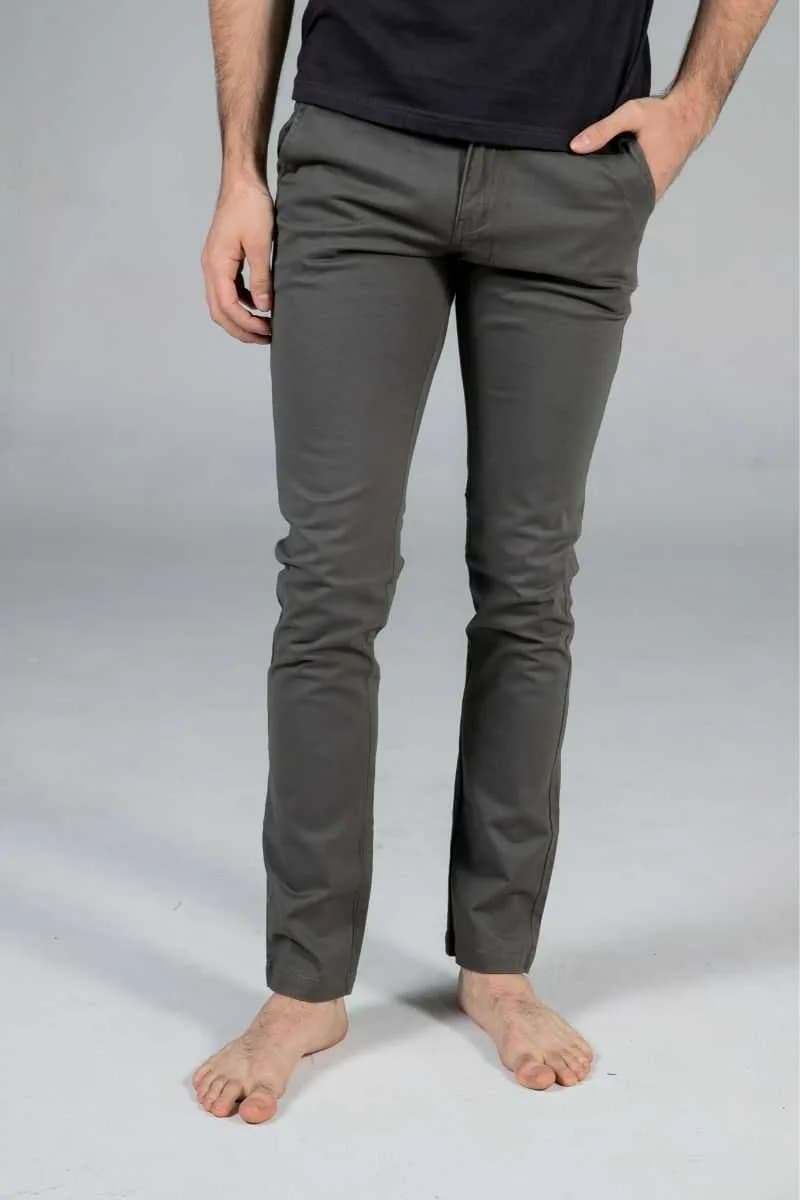 Jack Russel - Heren Chino - Klassik J-326/7 Slim fit Middengrijs
