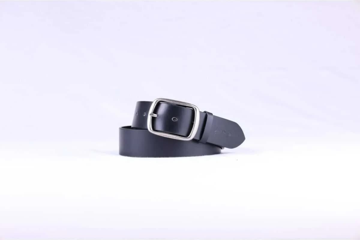 Jack Russel - Heren Leren riem - Klassik JB/BK Zwart